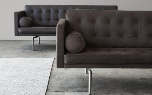 Ritzy 3-seter chrome nubuck tabacco