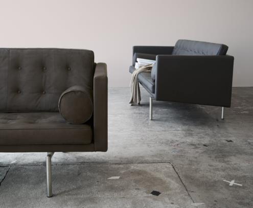 Ritzy 3-seter chrome nubuck tabacco