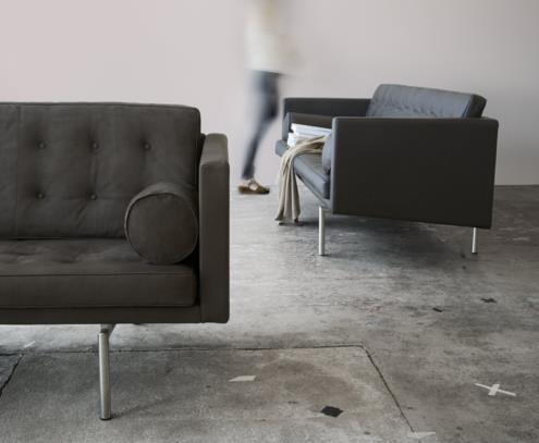 Ritzy 3-seter chrome nubuck tabacco