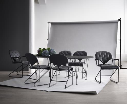 Inter spisebord black black